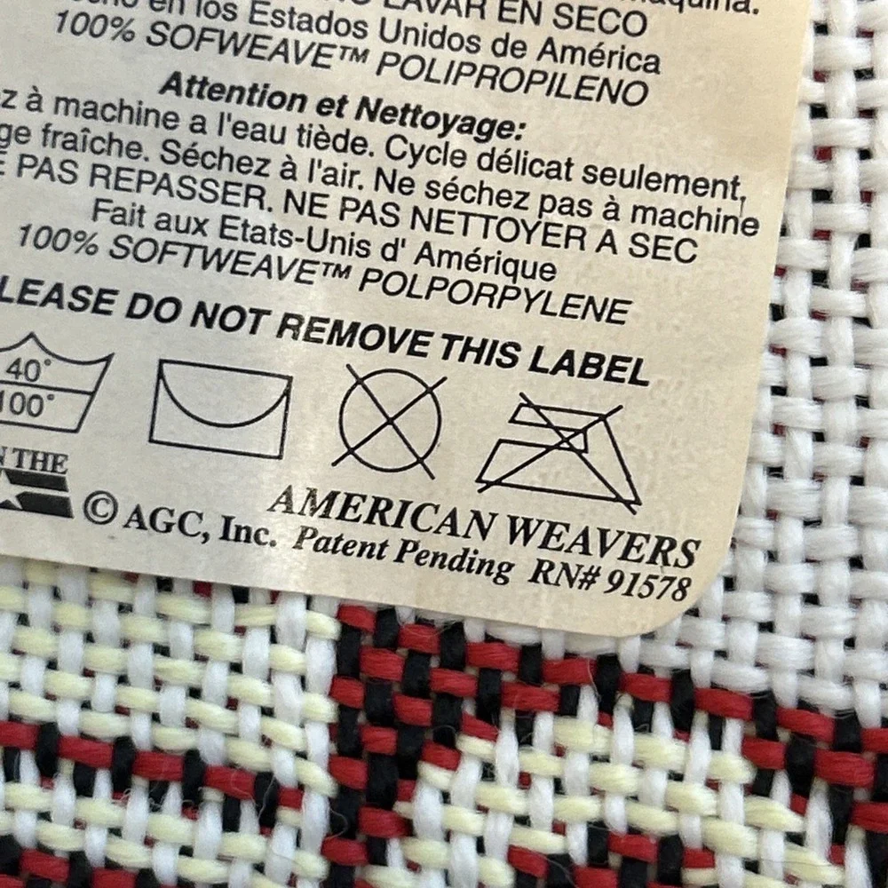 American Weavers Christmas Poinsettia Tapestry Throw Blanket 53